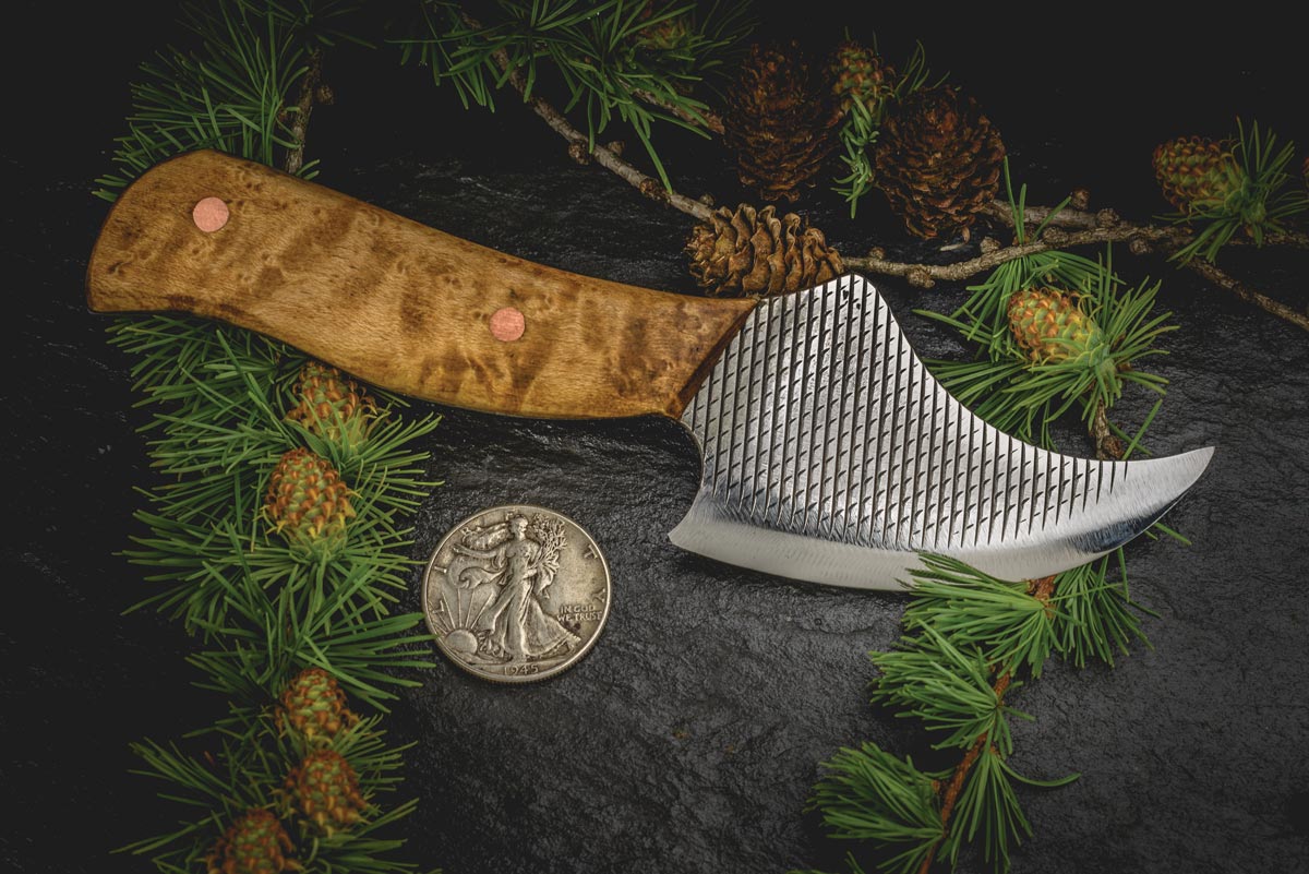 Tiger Maple Handle and Farrier Rasp Blade