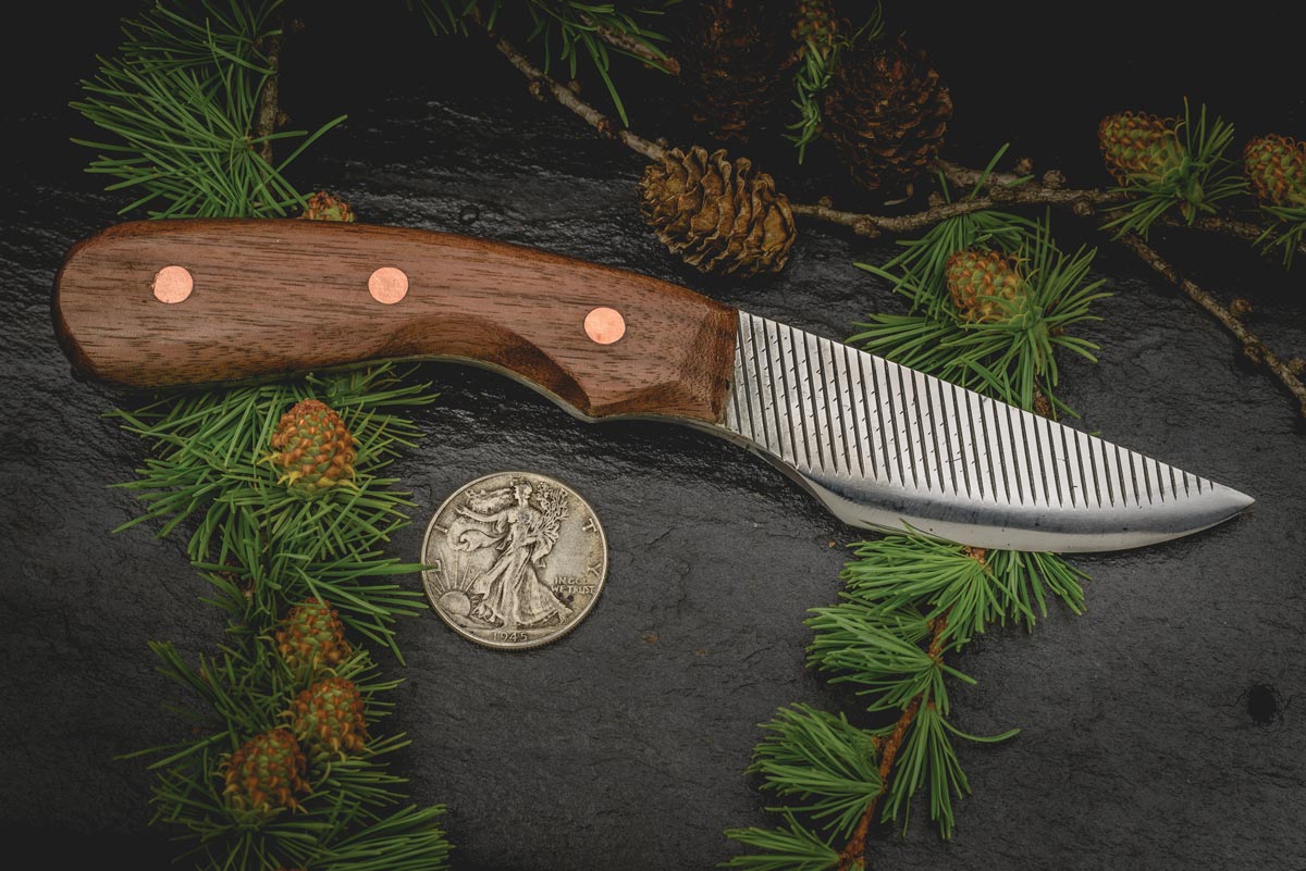 Black Walnut Wood Handle and Farrier Rasp Blade